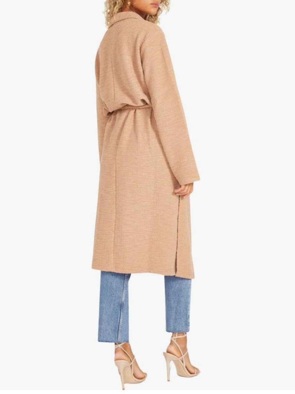 BB Dakota Anthropologie Let's Hang Textured Duster Long Cardigan Coatigan size L - Picture 2 of 8